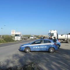Protesta degli autotrasportatori sulla Trani-Andria