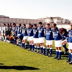 La nazionale femminile di calcio a Trani, il 22 marzo 2000