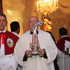 La statua di San Nicola Pellegrino torna al Monastero di Colonna