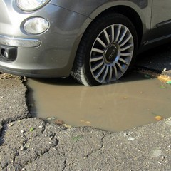 Buche stradali in via Città di Milano