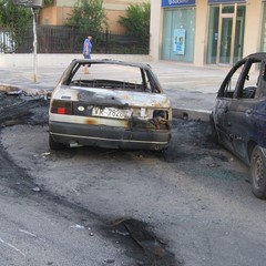 Incendio in corso Manzoni a Trani