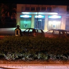 Incendio in corso Manzoni a Trani