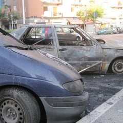 Incendio in corso Manzoni a Trani