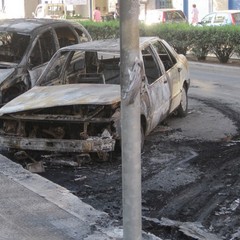 Incendio in corso Manzoni a Trani
