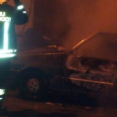 Incendio in via Postumia a Trani