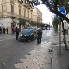 Incidente stradale in corso Cavour a Trani