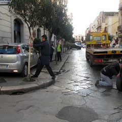 Incidente stradale in corso Cavour a Trani