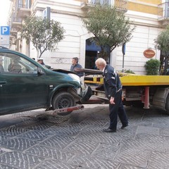 Incidente stradale in corso Cavour a Trani