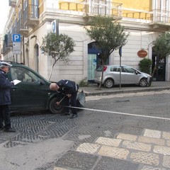 Incidente stradale in corso Cavour a Trani
