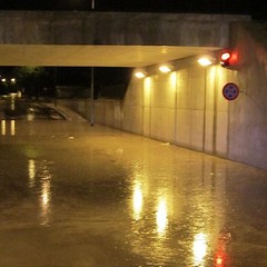 Maltempo a Trani, allagato il sottovia di Pozzopiano