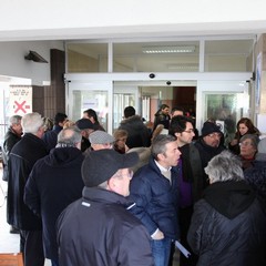 Protesta ospedale di Trani