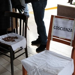 Protesta ospedale di Trani