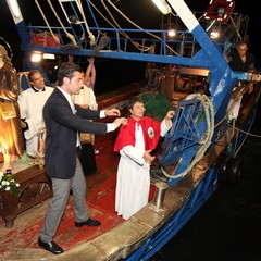 Sbarco di San Nicola Pellegrino nel porto di Trani