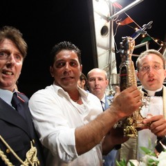 Sbarco di San Nicola Pellegrino nel porto di Trani