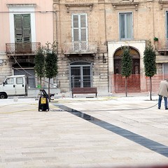 Piazza campo dei Longobardi dopo i lavori di restauro