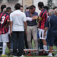 Malore dell'arbitro durante Trani-Taranto