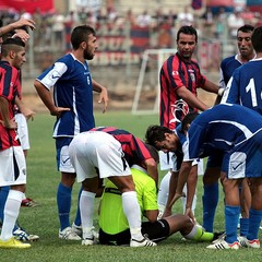 Malore dell'arbitro durante Trani-Taranto