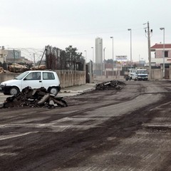 Lavori in via Papa Giovanni XXIII