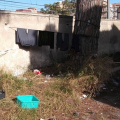 Il campo rom in via Verdi a Trani