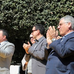 Comizio di Fabrizio Ferrante in piazza della Repubblica