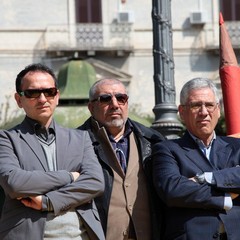 Comizio di Fabrizio Ferrante in piazza della Repubblica