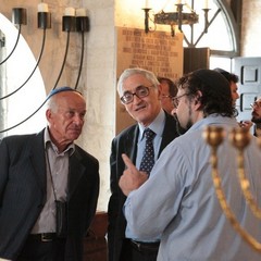 Fausto Bertinotti in visita a Trani