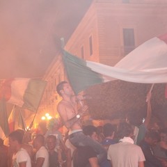 Trani festeggia l'Italia in finale gli europei 201