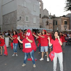 Flash mob dell'Avis sul porto di Trani