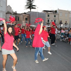 Flash mob dell'Avis sul porto di Trani