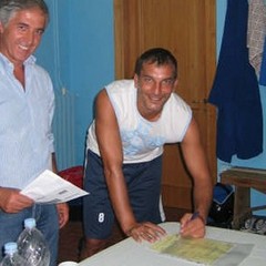 Franco Mancini con Paolo Abruzzese (agosto 2008)