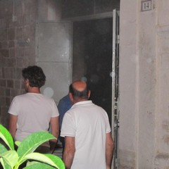 A fuoco una cabina dell'Amet