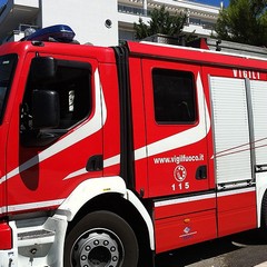 Incendio in un appartamento di via Malcangi