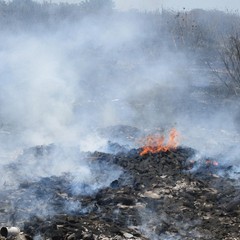 Incendio in via Monte D'Alba