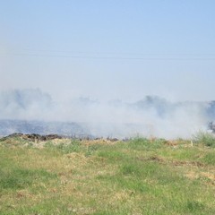 Incendio in via Monte D'Alba