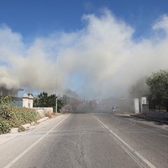 In fiamme i pannelli solari di una villa a Matinelle