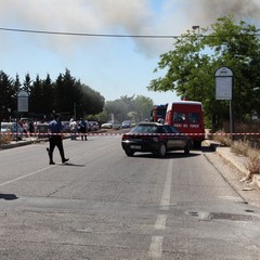 In fiamme i pannelli solari di una villa a Matinelle