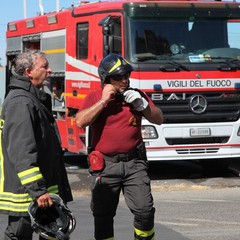 In fiamme i pannelli solari di una villa a Matinelle