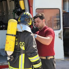 In fiamme i pannelli solari di una villa a Matinelle