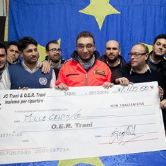 Juventus Clun Trani ha raccolto 1100 euro in favore degli Operatori Emergenza Radio