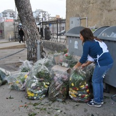 Raccolta differenziata dell'umido all'interno del cimitero di Trani