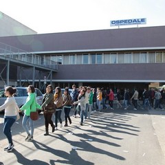 Manifestazione in difesa dell'ospedale di Trani