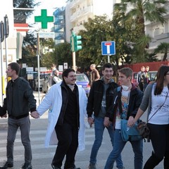 Manifestazione in difesa dell'ospedale di Trani