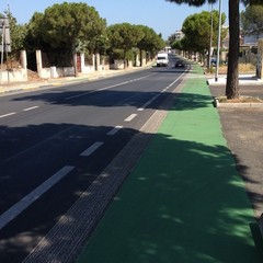 Nuova pista ciclabile in via Martiri di Palermo