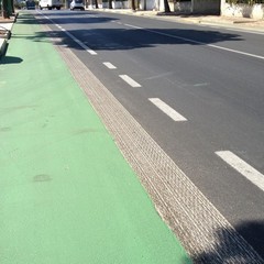 Nuova pista ciclabile in via Martiri di Palermo