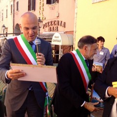 Il sindaco di Trani a Cascia