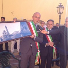 Il sindaco di Trani a Cascia