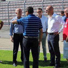 Il sindaco Riserbato visita lo stadio di Trani