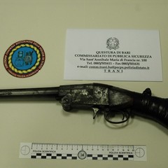 Fucile rinvenuto dalla Polizia di Trani