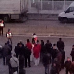 La protesta sulla ex statale 98