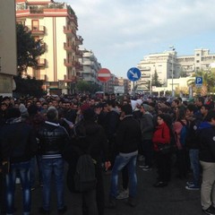 Protesta per le strade del centro
